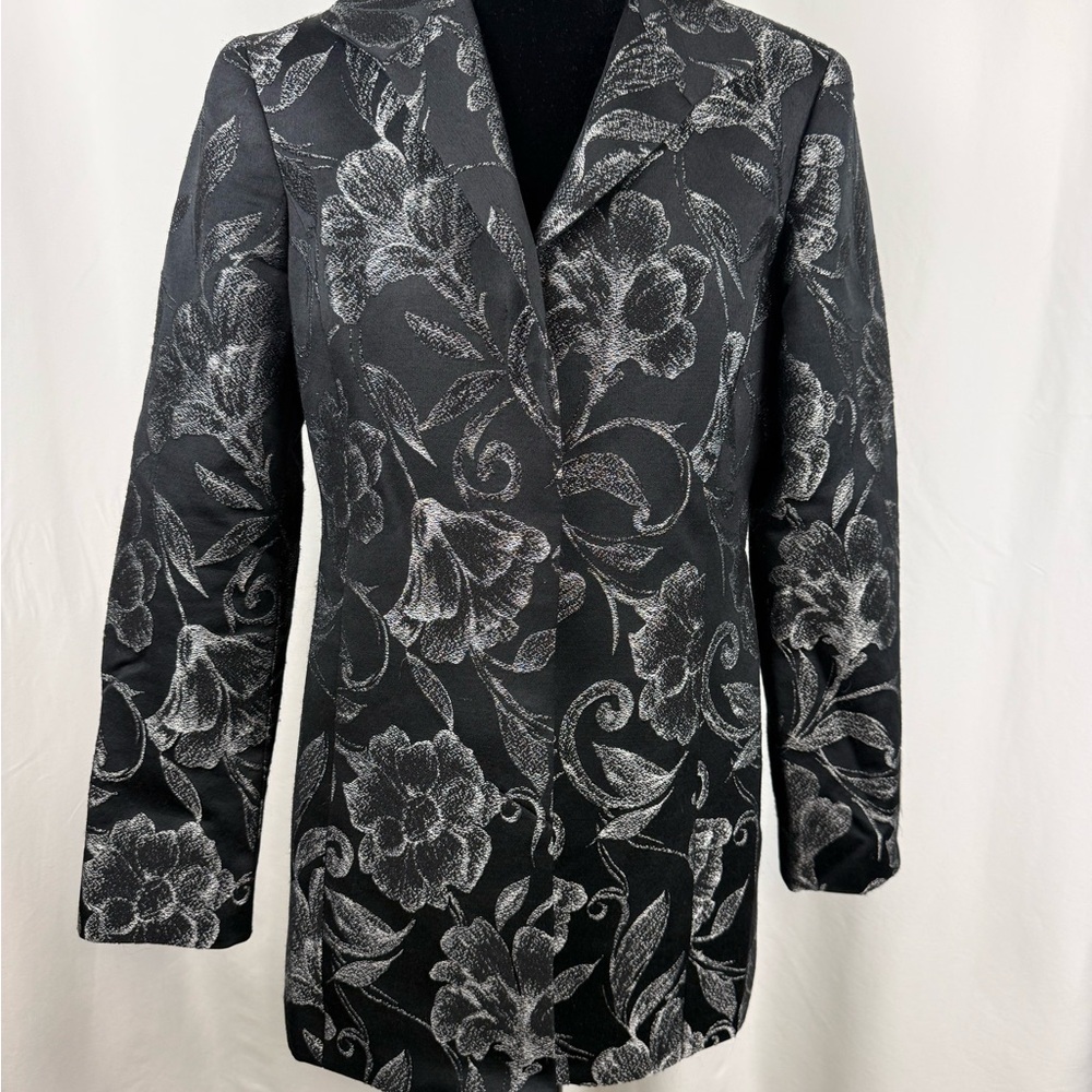 Louben Floral Jacquard Blazer | Made in Canada | 8